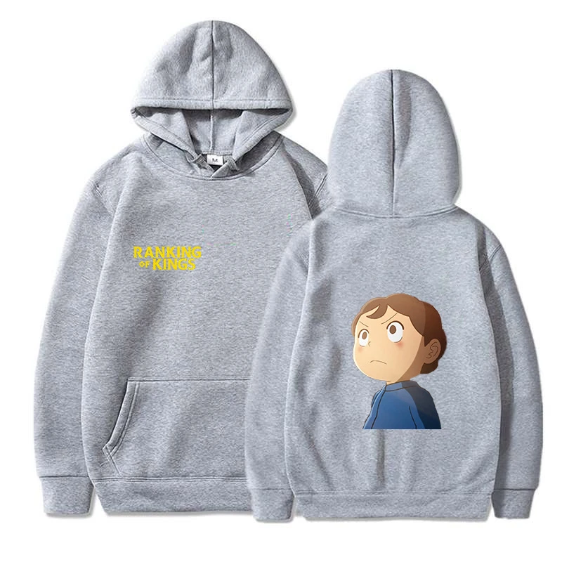 

2021 Autumn Men's Anime clothes Ranking of Kings hoodie Bojji Graphic Long Sleeve Hoodies Casual Harajuku Sudadera Sweatshirts