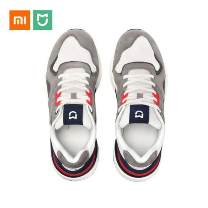 Мужские кроссовки в стиле ретро Xiaomi Mijia оригинальные из натуральной кожи дышащие