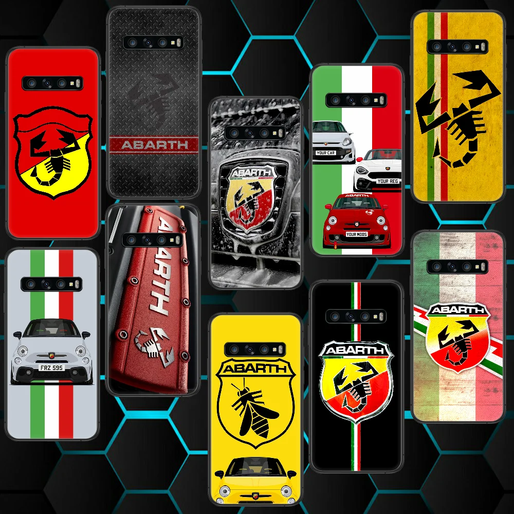 

CKarl Abarth Luxury Car Samsung Galaxy Note S 7 8 9 20 21 10 Plus E Lite Uitra For Phone Case black Cover 3D Prime Fashion Shell
