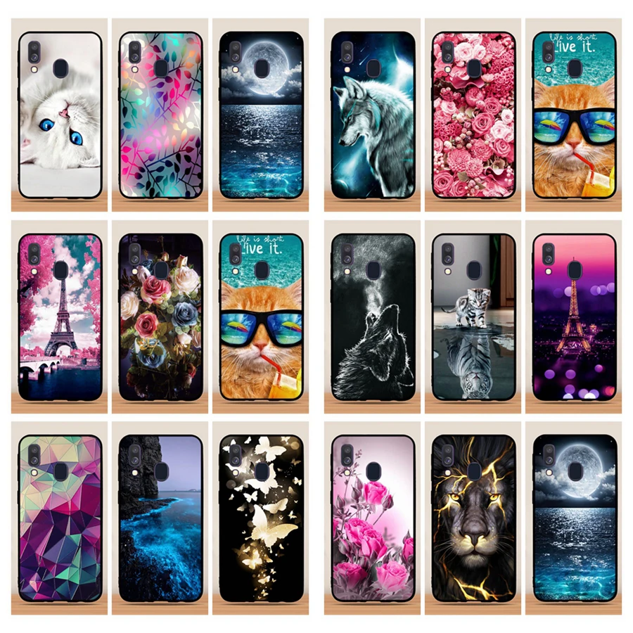Чехол для samsung Galaxy A50 A30 A20 A40 A70 A10 чехол силикон для samsung Galaxy A10 чехол термополиуретановая накладка на заднюю панель для samsung A40 чехол
