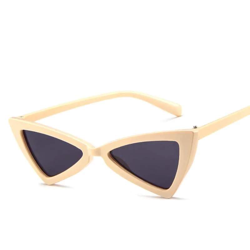 RBROVO, модные роскошные солнцезащитные очки Cateye, женские, брендовые, дизайнерские, маленькая оправа, очки, Ретро стиль, Gafas De Sol De Los Hombres, UV400 - Цвет линз: YellowGray