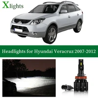 xlights for hyundai veracruz ix55 2007 2008 2009 2010 2011 2012 led headlight bulb low high beam lamp headlamp light accessories