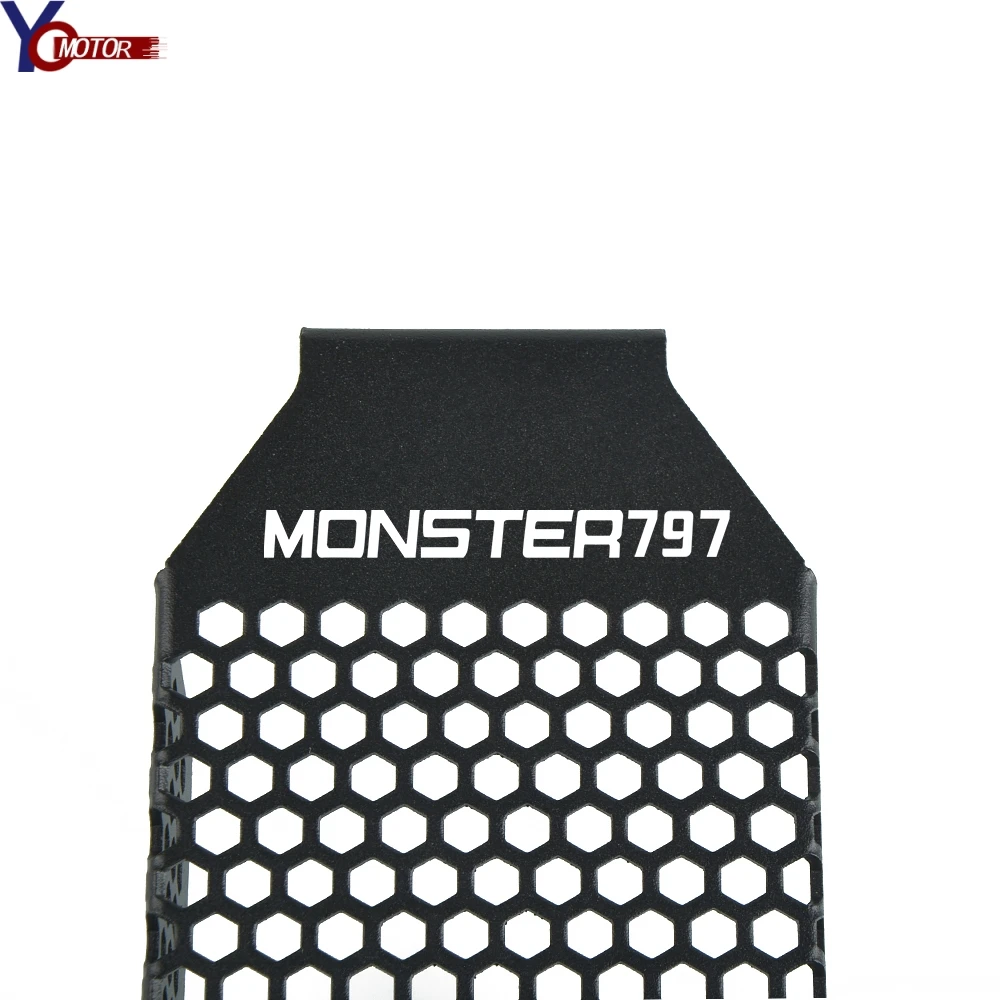 

New Black Aluminum Accessories Motorcycle Oil Cooler Guard Cover For Ducati Monster 797 Monster 797+ (Plus)2017-2020 2019 2018