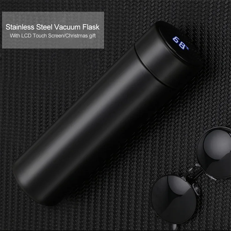 Умная кружка с ЖК-экраном Термокружка Из Нержавеющей Стали дисплеем температуры