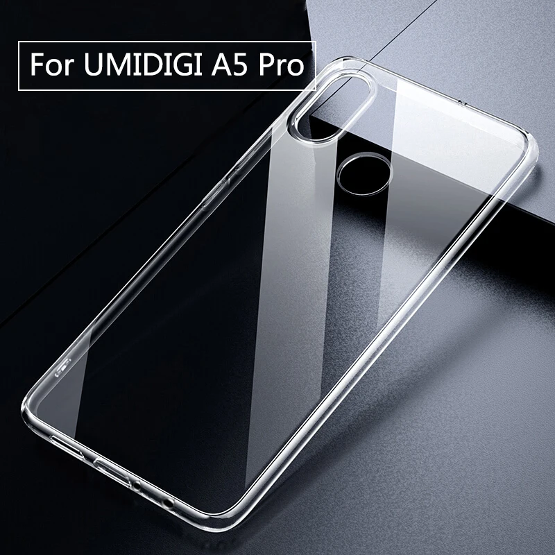 Для UMIDIGI A5 Pro Чехол прозрачный тонкий чехол для A5PRO Мягкий ТПУ силиконовый бампер