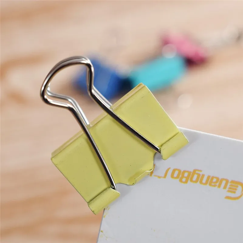 10 шт./партия разноцветные металлические зажимы для переплета Ширина 25 мм длинный
