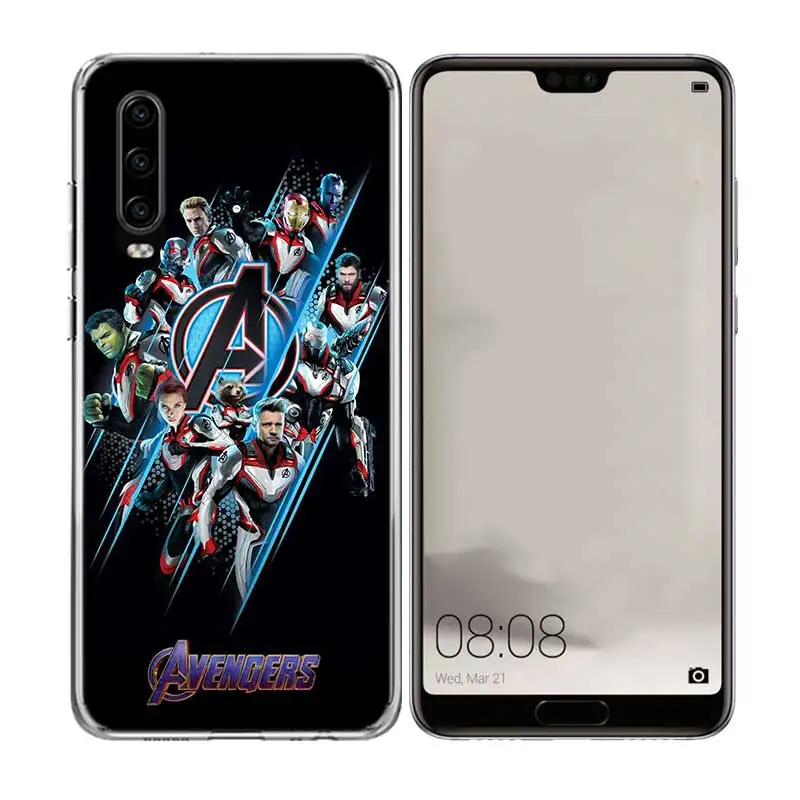 Классный с принтами &quotMarvel&quot &quotМстители&quot силиконовый чехол для телефона huawei