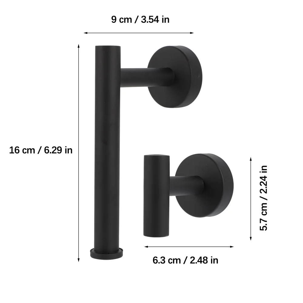 

2pcs Stainless Steel Toilet Roll Holder Towel Rack Bathroom Towel Holder