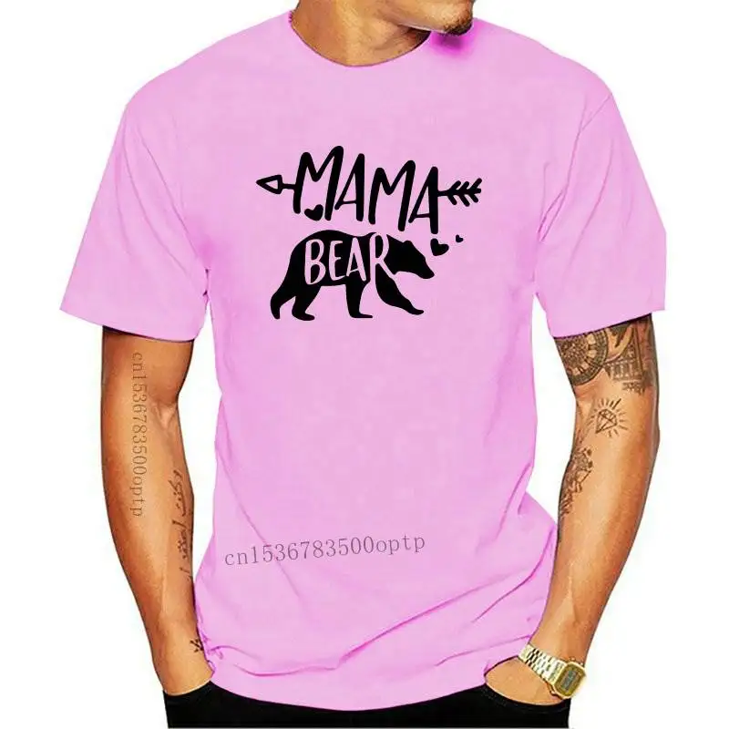 

New Women Cartoon Mama Bear Letter Print T Shirt Casual Harajuku Graphic Tees Cotton Basic Tops S-5XL Oversized Short Sleeve Tsh