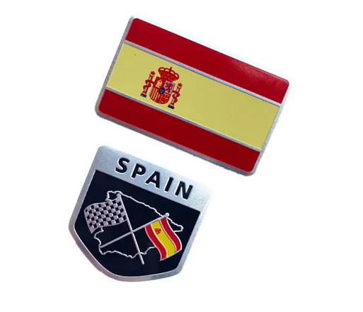 

Set Spain Flag Emblem Badge Motorcycle Fairing Decals Sticker for Auto Doors Windows Trunks Car Accessories