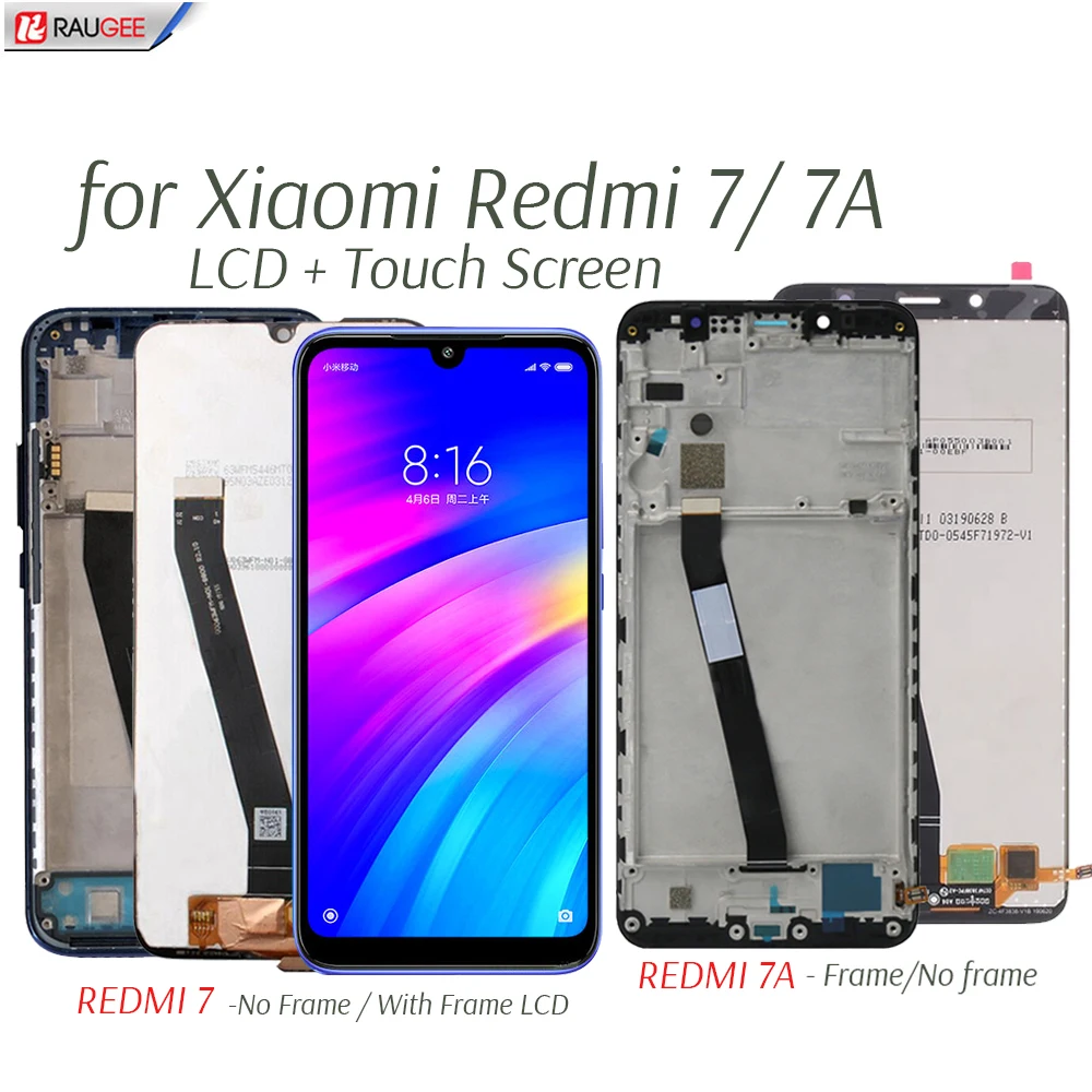 ЖК дисплей для Xiaomi Redmi 7 7A сенсорный экран протестированный Замена сенсорного