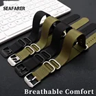 Нейлоновый ремешок для часов Perlon, Ремешки для наручных часов 22 мм 23 мм для часов Luminox 3051 3150, водонепроницаемый спортивный мужской ремешок для наручных часов