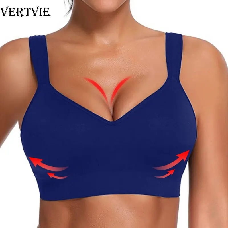 

Sexy Women Sports Underwear Top High Impact Exercise Fitness Yoga Running Women Pad Sports Suit Vest Sports Push Up Bra