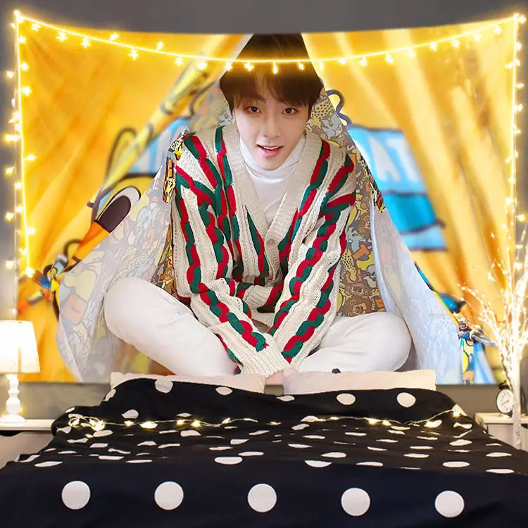 

Настенный тканевый фон Chen Linong, подвесная ткань для спальни, прикроватной комнаты, Настенный декор, гобелен, фото, охватывающий сувенир