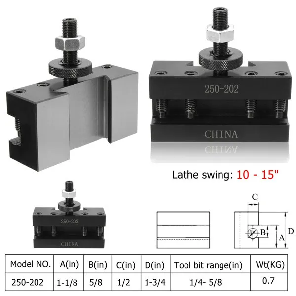 

250-202 Quick Change BXA #2XL Tool Post Oversize 3/4'' Boring Turning Holder Boring/Facing/Turning Holder For Lathes Tools