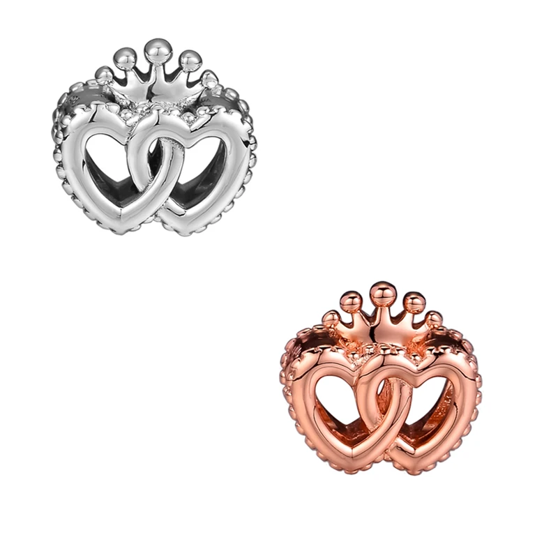 

United Regal Hearts Charms For Jewelry Making Fits Original bracelet silver 925 original Fashion Female Jewelry Beads