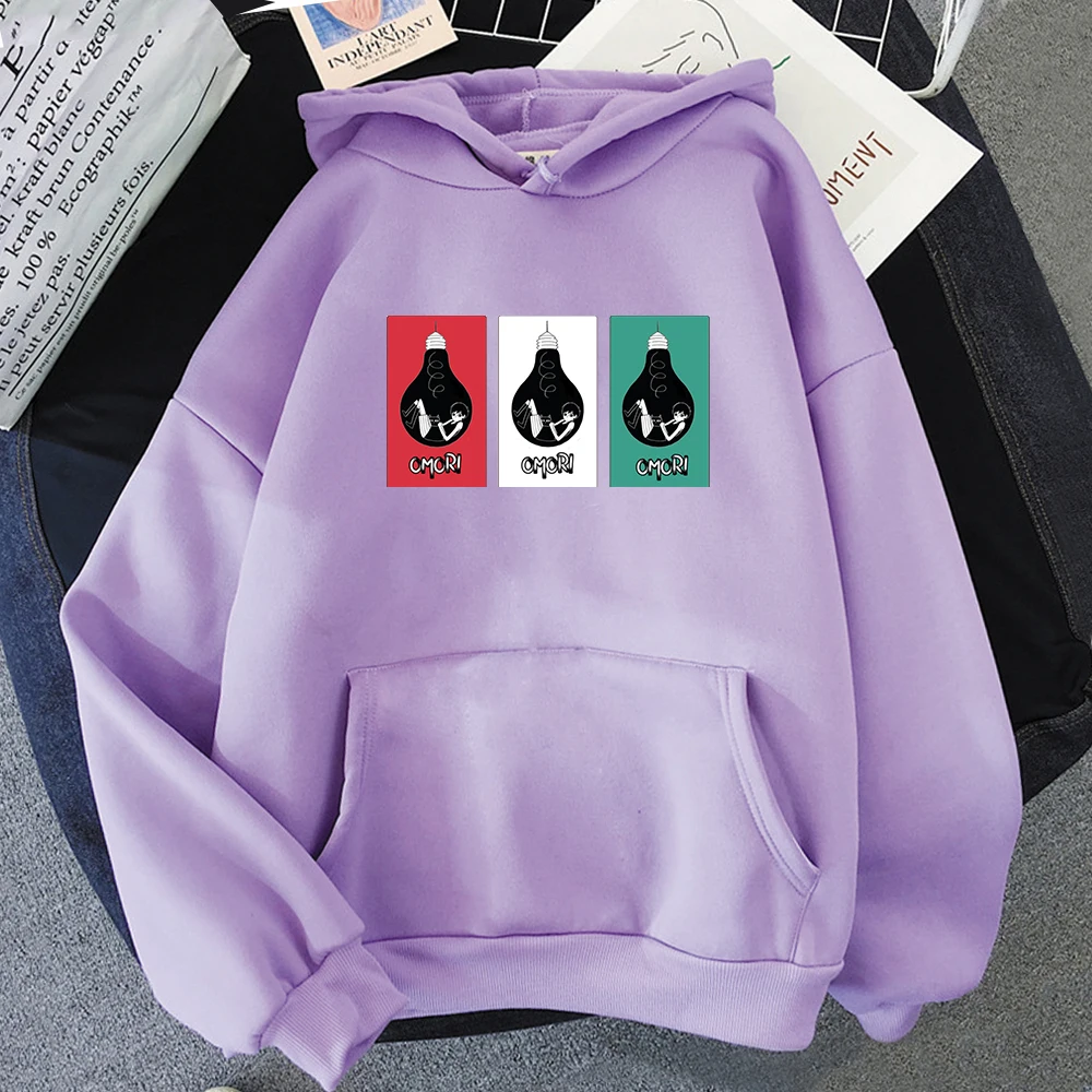 Omori Hoodies Women Sweetshirts Fashion Long Sleeve Pullover Hooded Casual Harajuku Kpop Streetwear Gothic clothes ropa mujer