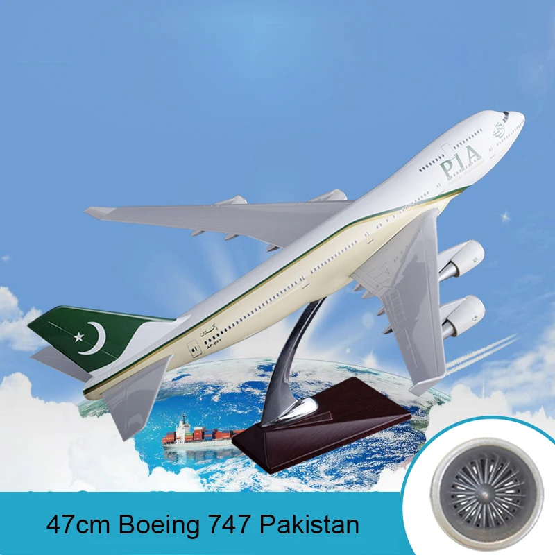 Модель самолета воздуховода из смолы 47 см Боинг 747 модель летательного аппарата
