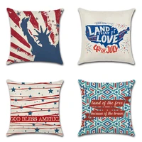 4th of july usa independence day cushion cover home decor american flag pillows cover office sofa throw pillows case 45x45cm