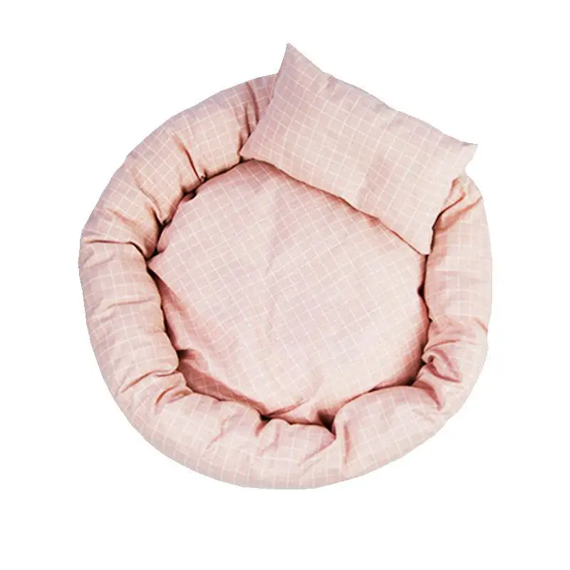 Comprar Cama Redonda Cálida Para Mascotas, Productos Suaves Para Gatos, Casa A Cuadros Para Perro, Almohada Refrescante, Cojín Para Perro, Cama Lavable Para Cachorro