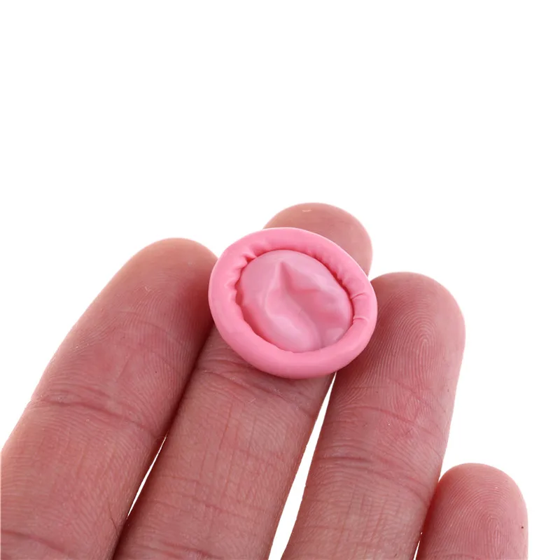 300 шт./лот прочные розовые латексные защитные перчатки для пальцев