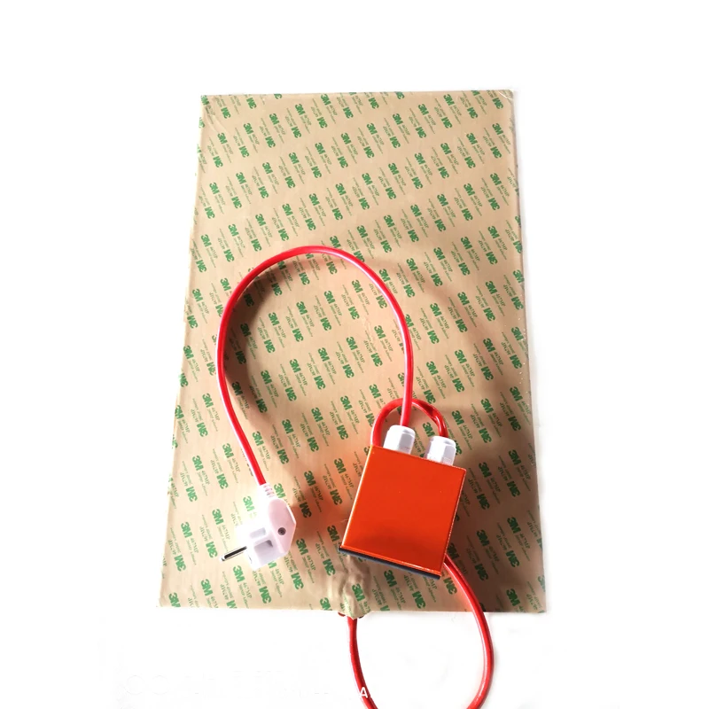 300*500*1.5mm 220V 1350W Silicone Pad Heater for 3d printer adhesive digital thermostat on wire 1000mm lead | Дом и сад