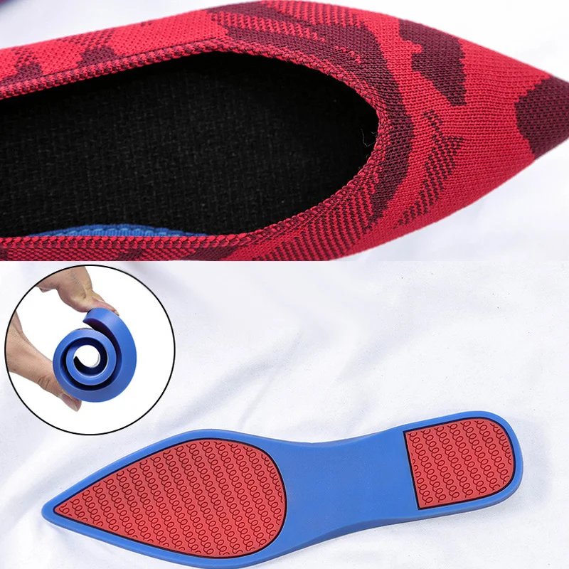 

Pointed Toe Flats Shoes Environmental Breathable Anti-slip for Women Girls Party BM88