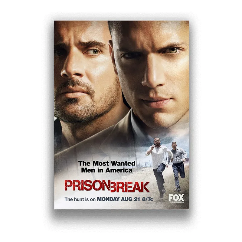 Плакаты на стену в виде побега из тюрьмы художественные принты с белым покрытием