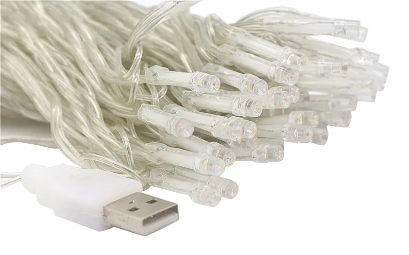 2 м, 3 м, 5 м, 10 м, питание от USB, сказочные светодиодные гирлянды, вечерние гирлянды, рождественская елка, DIY Украшение, праздничное освещение гирлянда