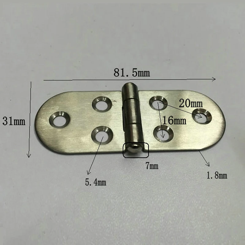 10 шт./лот высококачественные петли из нержавеющей стали с откидной крышкой