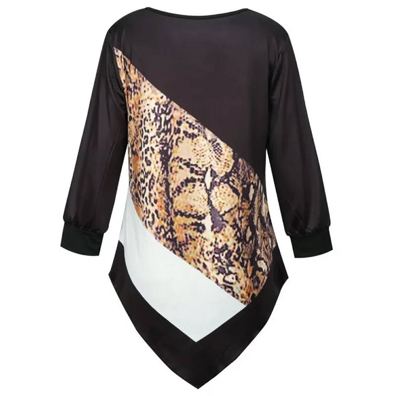 Женская футболка 2020 размера плюс Топ с длинным рукавом бойфренд повседневная