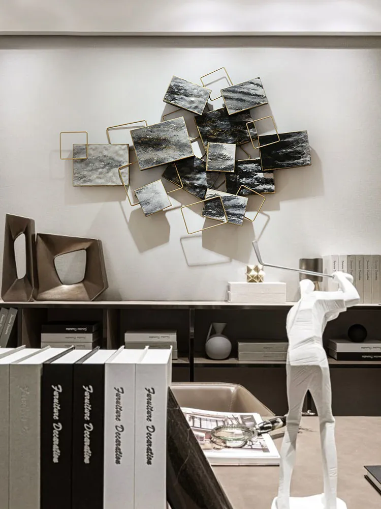 Скандинавский стиль кованые искусственные поделки клубный лобби настенная