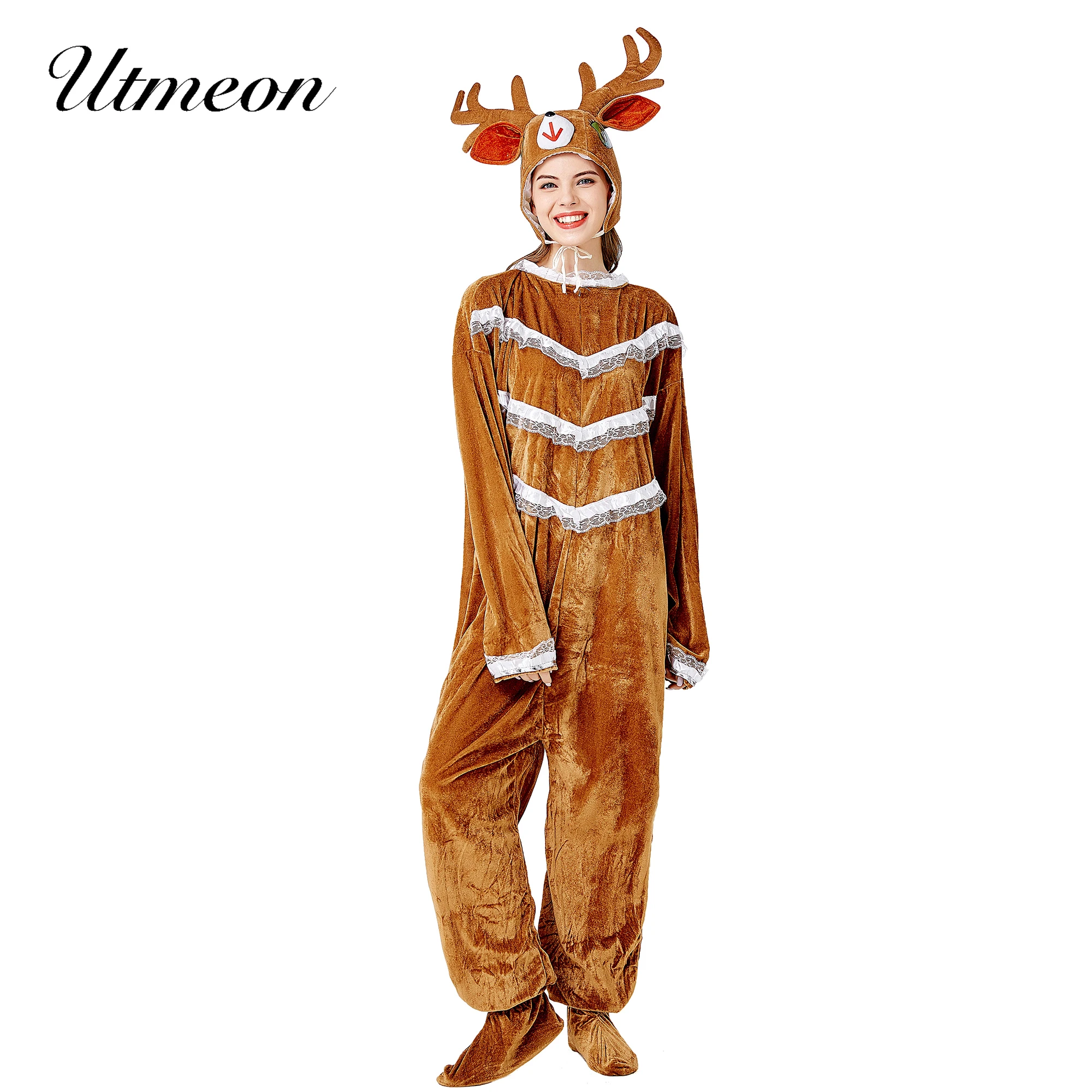 

Милый костюм на Хэллоуин для женщин, сексуальный косплей, костюм оленя, косплей, животные, сексуальные костюмы на Хэллоуин