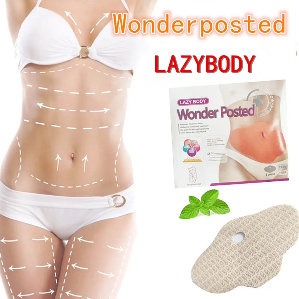 15 Days 5pc Wonder Patch Quick Slimming Belly Slim Abdomen Fat Burning Navel Stick Slimer Face Lift Tool Weight Loss | Спорт и