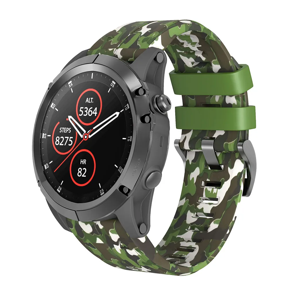 OTOKY Silicone Bracelet Watch Band Wrist Strap For Garmin Fenix 5X/5X Plus 3/HR WatchWrist Belt 2 Colors | Наручные часы