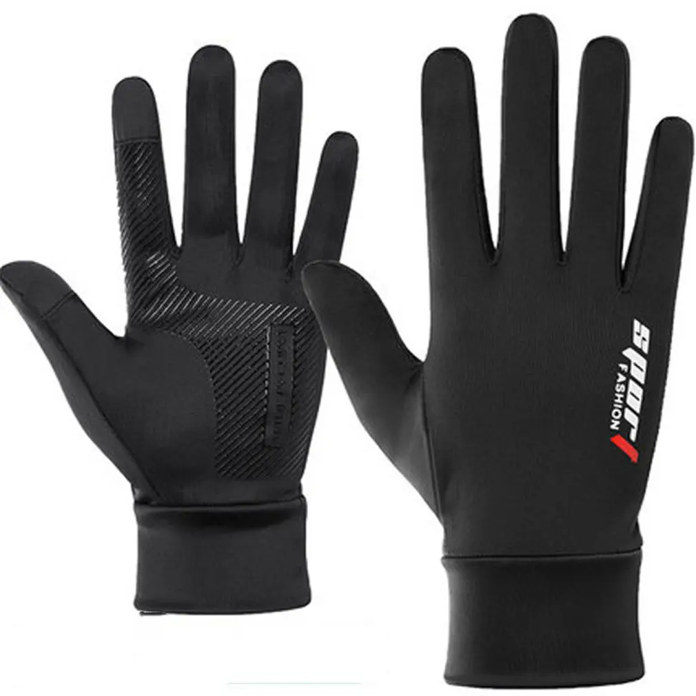 Ice Silk Non-Slip Motorcycle Racing Gloves Breathable Outdoor Sports Riding Touch Screen Gloves Thin Anti-UV Protective Gear ice silk non slip motorcycle racing gloves breathable outdoor sports riding touch screen gloves thin anti uv protective gear