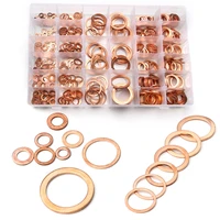 568pcs copper washers gaskets m6 m8 m9 m10 m12 m14 m16 m18 m20 m22 m24 m26 m28 hardware accessories metric flat gasket kit