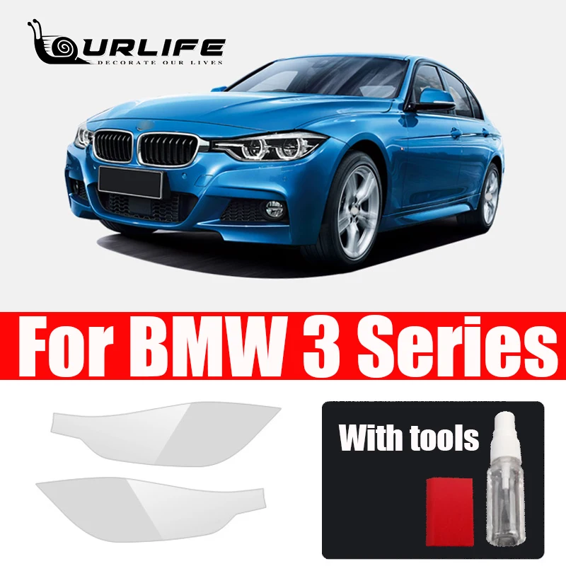 

Car Headlight Protective Film Front Light Transparent Smoked Black TPU Sticker For BMW 3 Series GT F34 2013-2019 Accessories