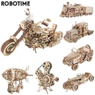 Robotime ROKR DIY 3D деревянная головоломка Шестерня Модель Строительный набор игрушки подарок для детей подростков