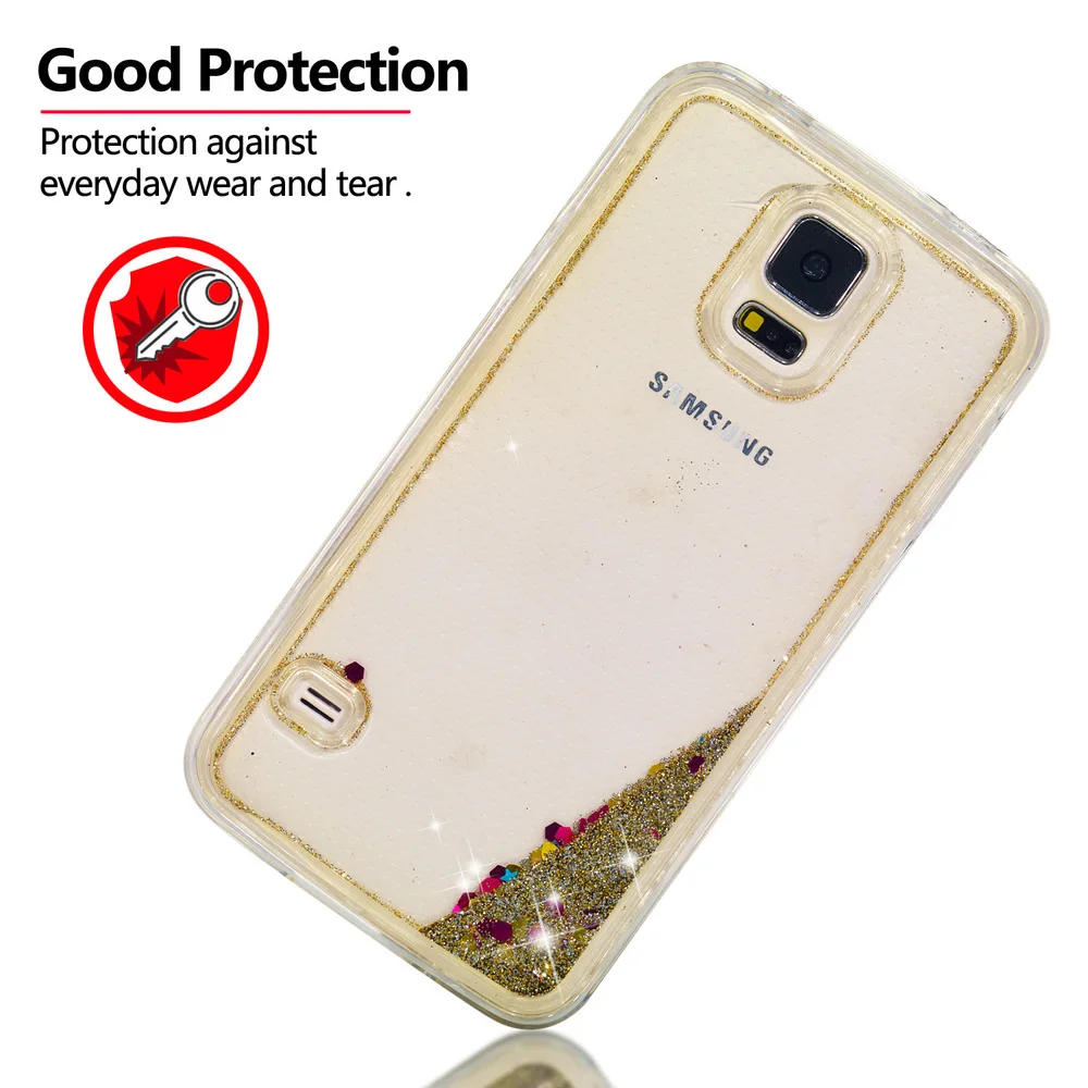 Милый Блестящий динамический чехол для телефона Samsung Galaxy S7 S 7 с жидкостью и