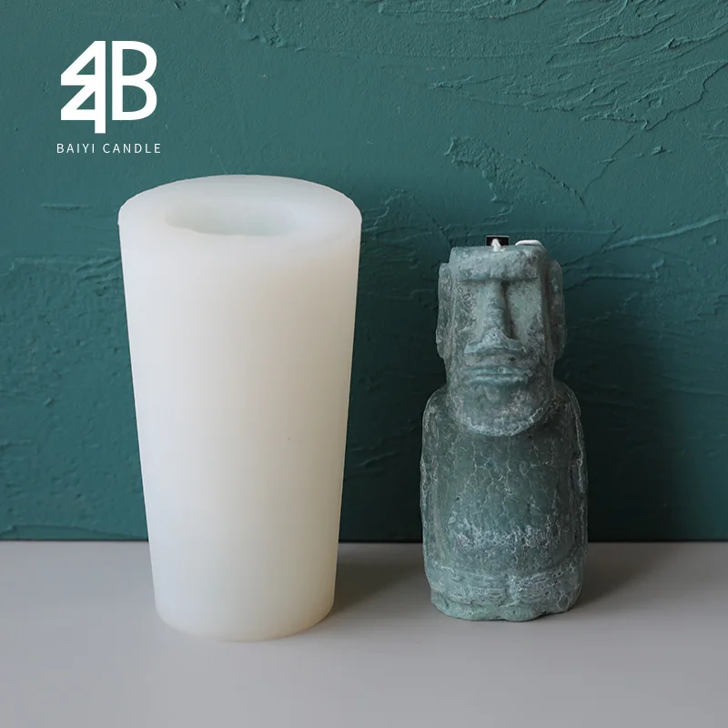 

Resurrection stone statue candle mold stone Greek culture retro statue candle DIY material