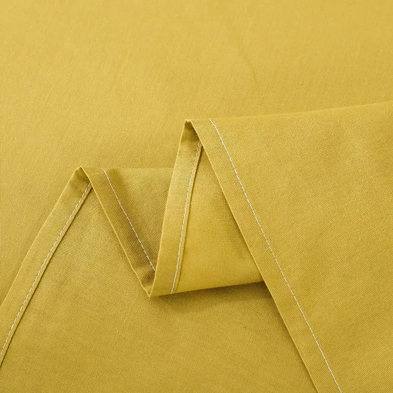 

1 pc Flat Sheet 100% Cotton Bed Sheet Yellow Color Bedding Linen Single/Queen/King Solid Color (No Pillowcase)