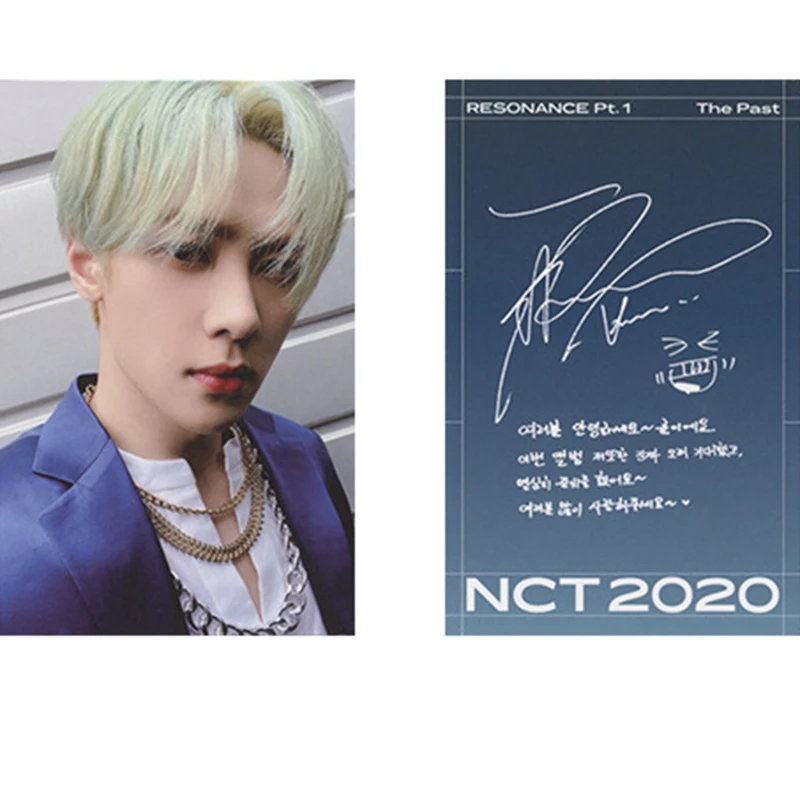 

Kpop NCT 2020 New Album RESONANCE Pt.1 LOMO Card Photocard Self Made Cards For Fans Collection Stationery