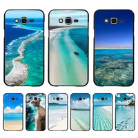sea blue sky beach phone case for samsung galaxy j 4plus j6 j5 j72016 j7prime cover for j7core j6plus