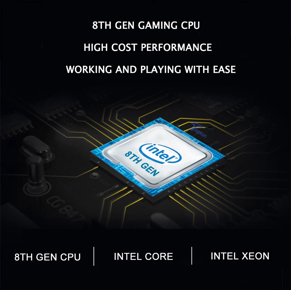 8-го поколения Intel мини ПК компьютер Core i7 8850H 8750H 6 ядер 12 потоков 32 Гб DDR4 2* M.2 SSD i5 8300H UHD графика 630 Мини DP WiFi