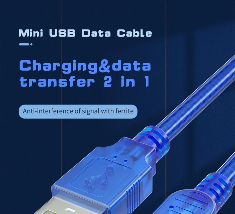Мини USB к USB кабель для быстрой зарядки кабель для передачи данных для MP3 MP4 плеера камера Автомобильный видеорегистратор gps кабель USB мини короткий 0,3 м 1,5 м 3 м 5 м