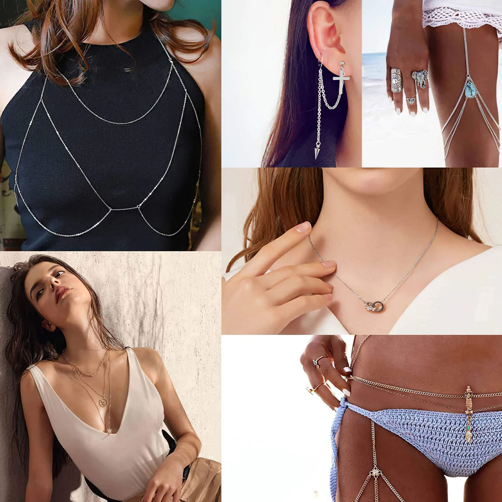 Панк 10 метров панцирное звено цепи из нержавеющей стали ожерелье для женщин