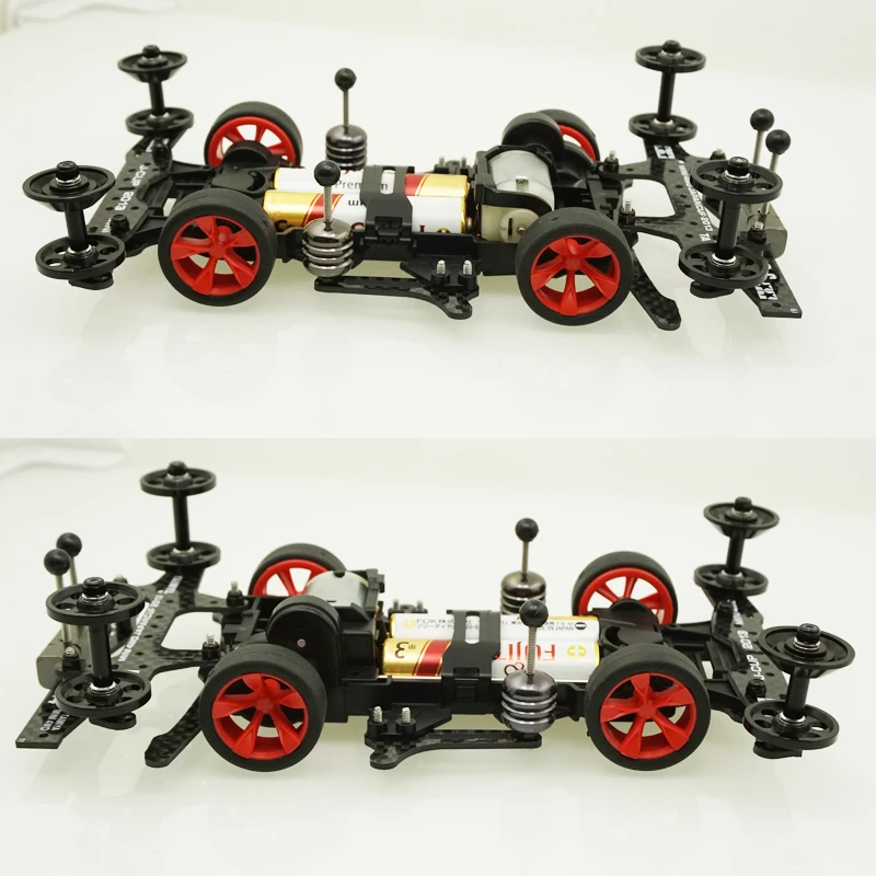 УГЛЕРОДНЫЙ передний и задний роликовый разрывной демпфер self made Tamiya mini 4WD полная