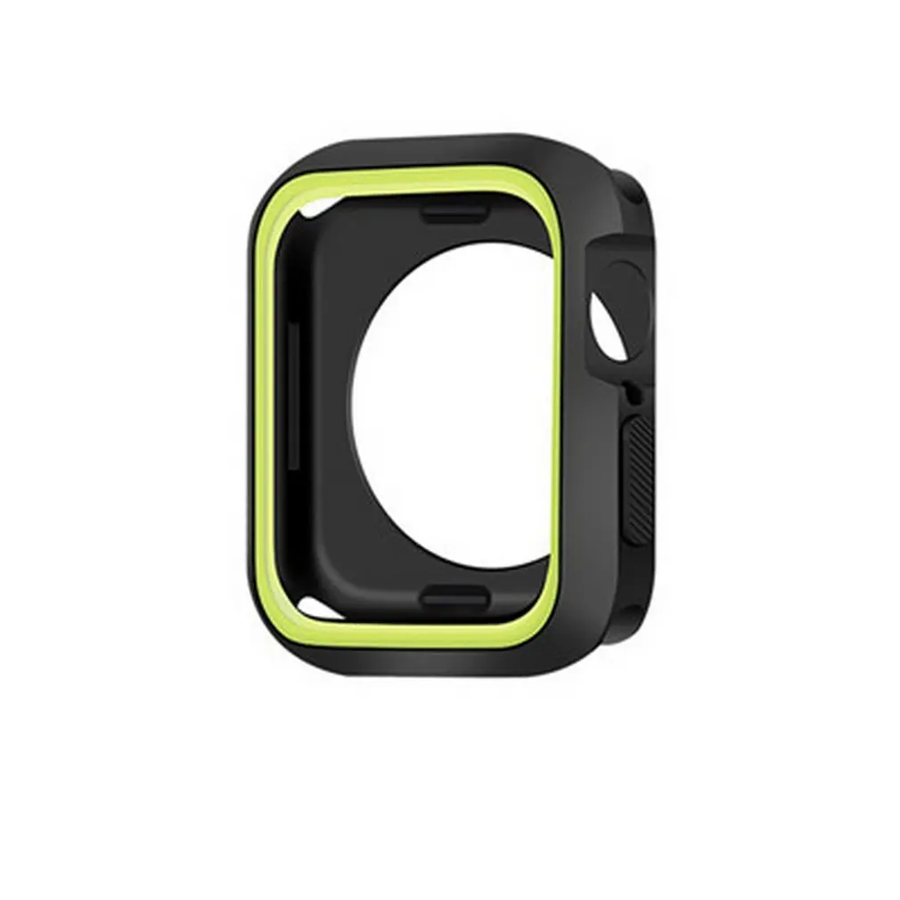 Двухцветная силикагелевая оболочка для Apple часы четвёртого поколения мягкий