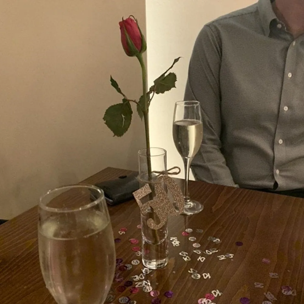 Заказные Свадебные юбилейные ярлыки украшения 50-го дня рождения